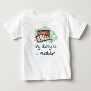 Mijn vader is een Muzikant Baby T-Shirt