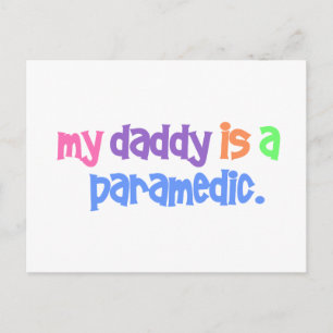 Mijn vader is een paramedische pastei briefkaart