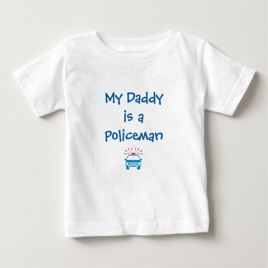 "Mijn vader is een politieman"-Shirt (Voorkant)