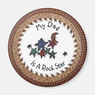 Mijn vader is een Rock Star Magnet Magneet