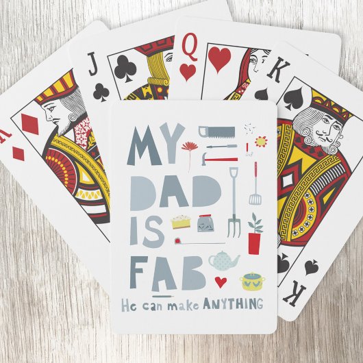 Mijn vader is Fab Pokerkaarten