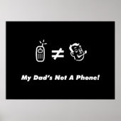 Mijn vader is geen telefoon poster (Voorkant)