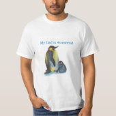 Mijn vader is geweldige pinguïns Wit T-shirt (Voorkant)