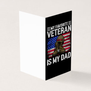 Mijn vader is mijn favoriete veteraan militair vad kaart