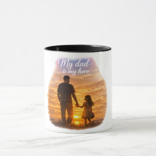 Mijn vader is mijn held mok cadeau