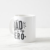 Mijn vader is mijn Hero Koffiemok (Voorkant links)