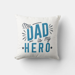 Mijn vader is mijn Hero Kussen
