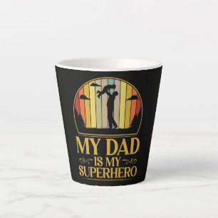 Mijn vader is mijn superheld latte mok