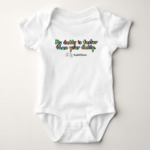 Mijn vader is sneller dan je Baby Creeper Romper