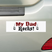 Mijn vader is te gek bumpersticker (Op auto)
