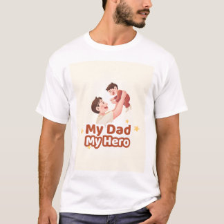 Mijn vader mijn held t-shirt ontwerp