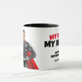 Mijn vader Mijn Hero Funny Mok (Midden)