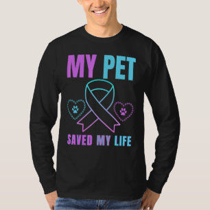 Mijn vader redde mijn leven Zelfmoordpreventie Emo T-shirt