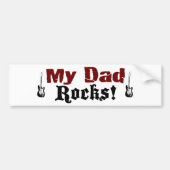 Mijn vader Rocks Bumpersticker (Voorkant)