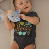 Mijn vader Rocks Retro Cute Romper