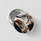 Mijn vader Rocks Ronde Button 3,2 Cm (Voorkant /achterkant)