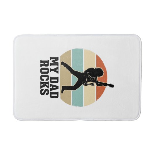 Mijn vader speelt vintage gitaar zonsondergang shi badmat (Voorkant)