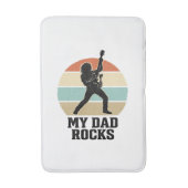 Mijn vader speelt vintage gitaar zonsondergang shi badmat (Voorkant Verticaal)