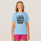 MIJN VADER VIST PARTNER. T-SHIRT (Voorkant volledig)