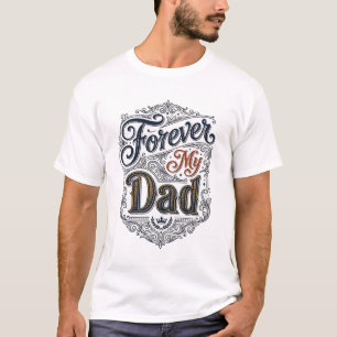 Mijn vader voor altijd Vintage graveer Father's Da T-shirt