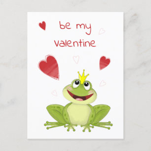 Mijn Valentijn Cute Frog Prince Holiday Card Briefkaart