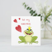 Mijn Valentijn Cute Frog Prins (Staand voorkant)