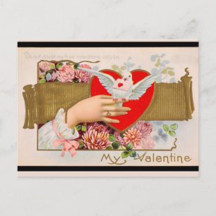 Mijn Valentijn Dove Letter Feestdagenkaart
