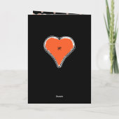 Mijn Valentijn elegante kaart met rood hart v2 (Achterkant)