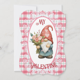 Mijn Valentijn Gnome - Valentijnsdag Platte Kaart