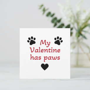 Mijn Valentijn heeft poten Kaart