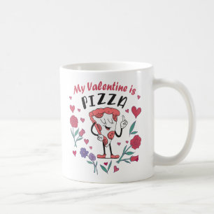 Mijn Valentijn is Pizza Invitation Koffiemok