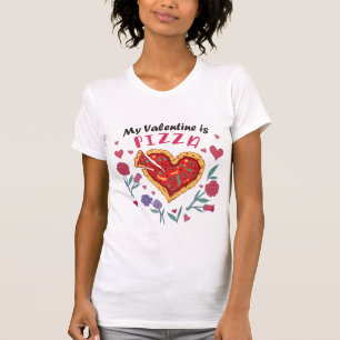 Mijn Valentijn is Pizza Invitation Magnet T-shirt