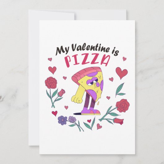 Mijn Valentijn is Pizza Kaart (Voorkant)