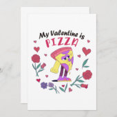 Mijn Valentijn is Pizza Kaart (Voorkant / Achterkant)