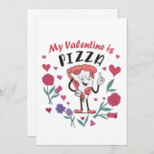 Mijn Valentijn is Pizza Kaart (Voorkant / Achterkant)