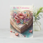 Mijn Valentijn-kaart Feestdagenkaart (Staand voorkant)