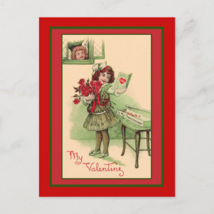 Mijn Valentijn klaagt kunstkaarten en Briefkaarte Feestdagenkaart