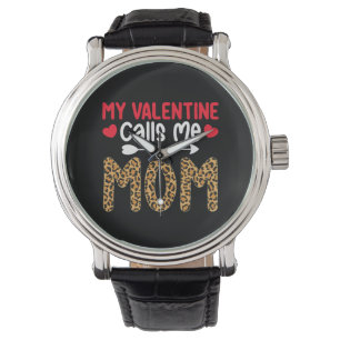 Mijn Valentijn noemt me Moeder Luipaard Buffalo Pl Horloge