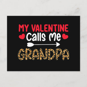 Mijn Valentijn noemt me opa Leopard Buffalo Briefkaart