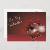 Mijn Valentijn Red Valentijn Briefkaart (Voorkant / Achterkant)