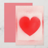 Mijn Valentijn rode hartnoot Kaart (Voorkant / Achterkant)