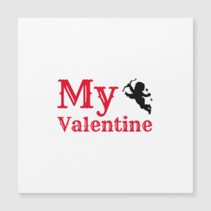Mijn Valentijn Rode Kalligrafie Cupido's Arrow
