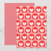 Mijn Valentijn rode witte hartnoot zijn Kaart (Voorkant / Achterkant)