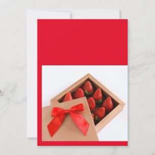 Mijn Valentijn Strawberry-rode boegdoos Kaart