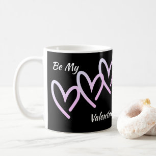 Mijn Valentijn Triple Black Heart Coffee Mok