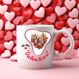 Mijn Valentijn zijn? - Amour Tweekleurige Koffiemok