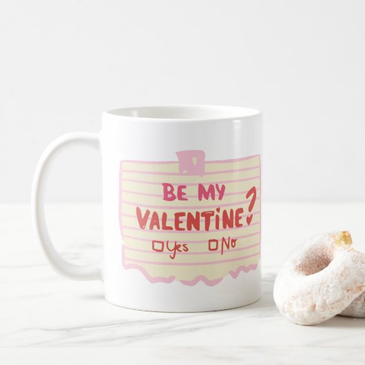Mijn valentijn zijn? koffiemok (Met donut)