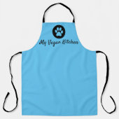 Mijn Vegan Kitchen Blue Schort (groot) (Voorkant)