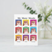 Mijn vele Moods Briefkaart (Staand voorkant)