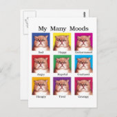 Mijn vele Moods Briefkaart (Voorkant / Achterkant)